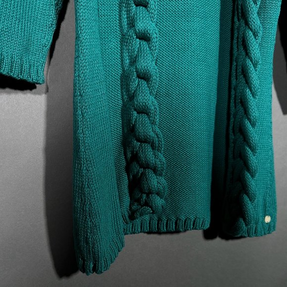 Pure Open Front Handknit Green Jacket Size XS/S - Picture 2 of 15